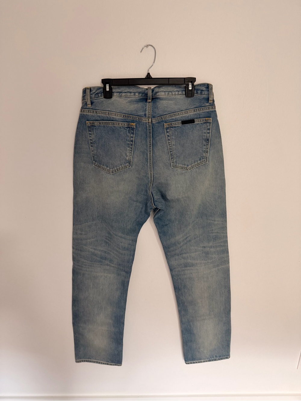 Authentic Fear of god Essentials Men's Light Blue Slim Straight Jeans - Picture 3 of 8